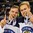 GRAND FORKS, NORTH DAKOTA - APRIL 24: Finland's Sami Moilanen #12 and Henri Jokiharju #28 showing off their gold medals after a 6-1 gold medal game win over Sweden at the 2016 IIHF Ice Hockey U18 World Championship. (Photo by Minas Panagiotakis/HHOF-IIHF Images)

